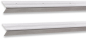 Preview: Edelstahl Treppenwinkel 30 x 20 mm zusammen