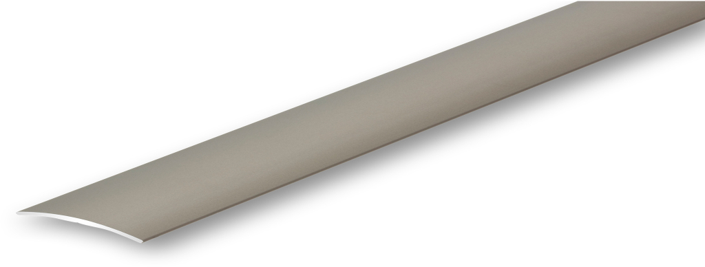 80 mm Übergangsprofil im Edelstahl-Look eloxiert